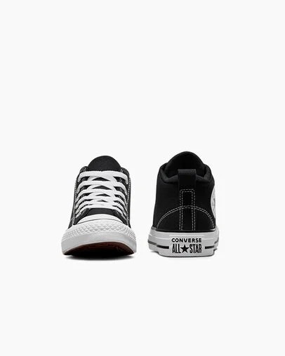 Black / White Converse Chuck Taylor All Star Malden Street Kids' Boots Singapore | C-21873659