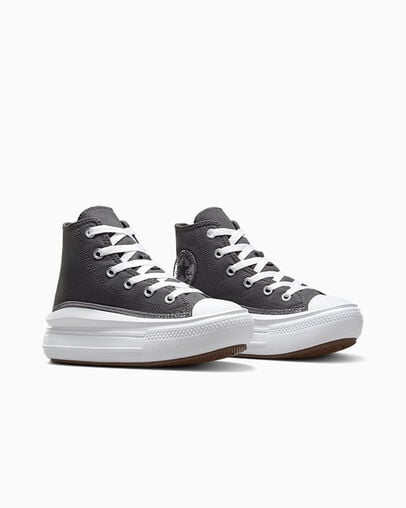 Black / White Converse Chuck Taylor All Star Move Glitter Kids' Sneakers Singapore | C-35870469
