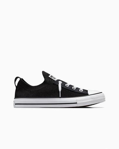 Black / White Converse Chuck Taylor All Star Shoreline Knit Women Slip On Shoes Singapore | C-27693089