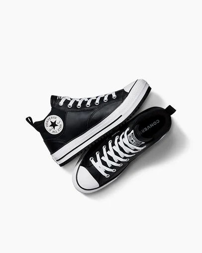 Black / White Converse Chuck Taylor All Star Malden Street Men Boots Singapore | C-53726419