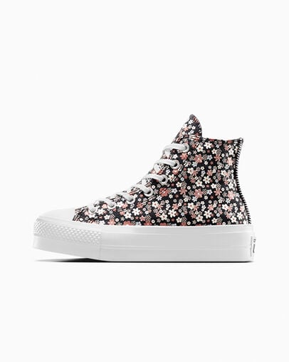 Black / White Converse Chuck Taylor All Star Lift Women Platform Shoes Singapore | C-90465719