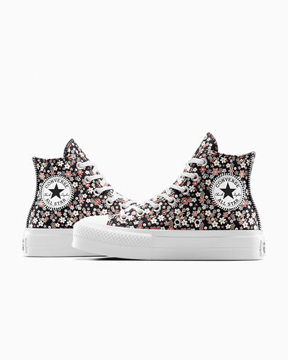 Black / White Converse Chuck Taylor All Star Lift Women Platform Shoes Singapore | C-90465719