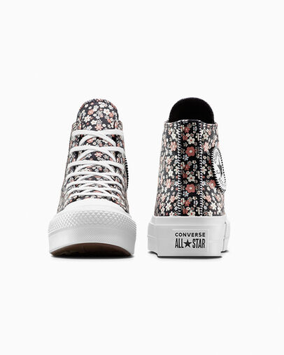 Black / White Converse Chuck Taylor All Star Lift Women Platform Shoes Singapore | C-90465719
