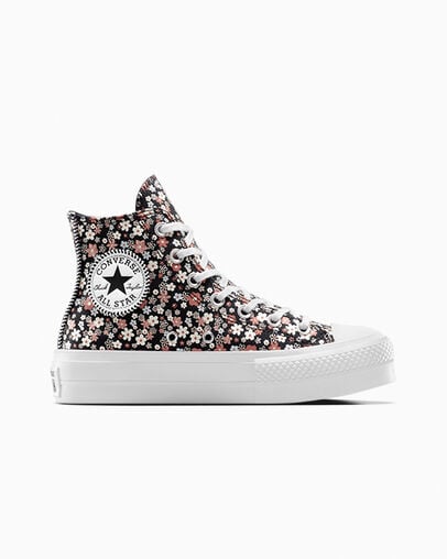 Black / White Converse Chuck Taylor All Star Lift Women Platform Shoes Singapore | C-90465719