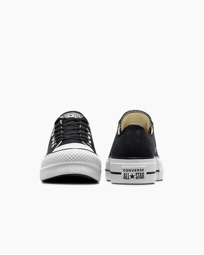 Black / White Converse Chuck Taylor All Star Lift Platform Women Canvas Shoes Singapore | C-39817029