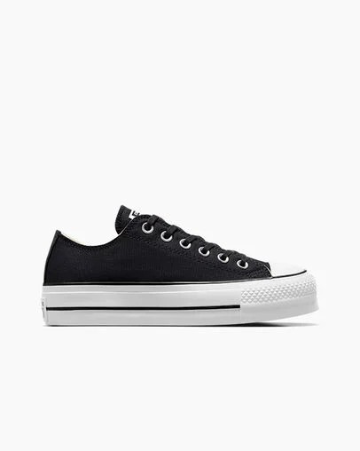 Black / White Converse Chuck Taylor All Star Lift Platform Women Canvas Shoes Singapore | C-39817029