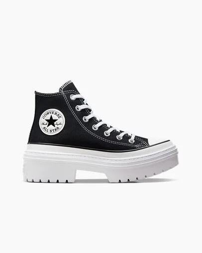 Black / White Converse Chuck Taylor All Star Lugged Heel Women Platform Shoes Singapore | C-01285349