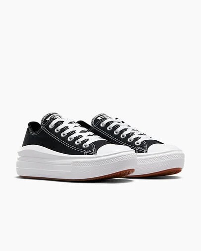 Black / White Converse Chuck Taylor All Star Move Women Platform Shoes Singapore | C-16837529