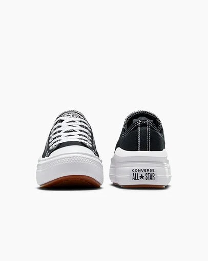 Black / White Converse Chuck Taylor All Star Move Women Platform Shoes Singapore | C-16837529