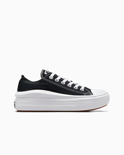 Black / White Converse Chuck Taylor All Star Move Women Platform Shoes Singapore | C-16837529