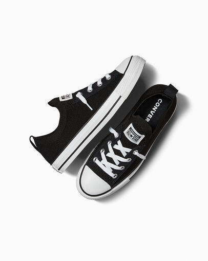 Black / White Converse Chuck Taylor All Star Shoreline Knit Women Sneakers Singapore | C-35792489