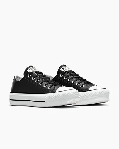 Black / White Converse Chuck Taylor All Star Lift Women Platform Shoes Singapore | C-82350619