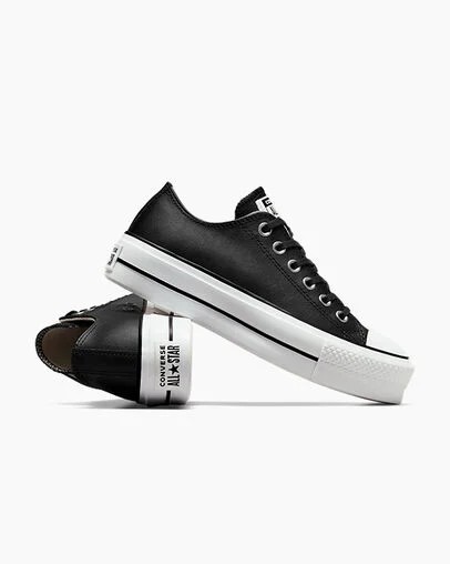 Black / White Converse Chuck Taylor All Star Lift Women Platform Shoes Singapore | C-82350619