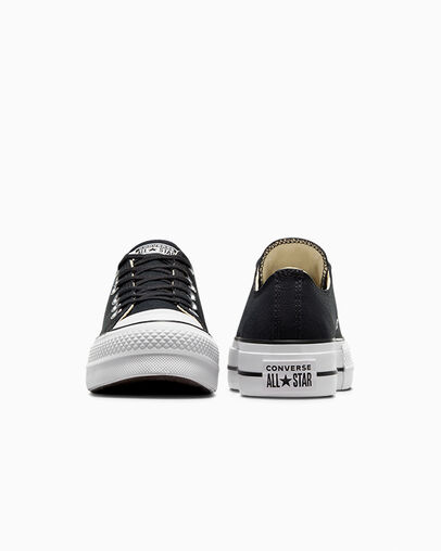 Black / White Converse Chuck Taylor All Star Lift Platform Women Canvas Shoes Singapore | C-68743159
