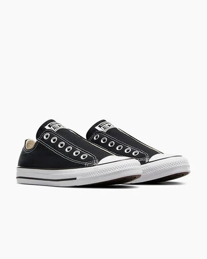 Black / White Converse Chuck Taylor All Star Women Slip On Shoes Singapore | C-48612509