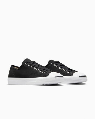 Black / White Converse Jack Purcell Men Canvas Shoes Singapore | C-29078469