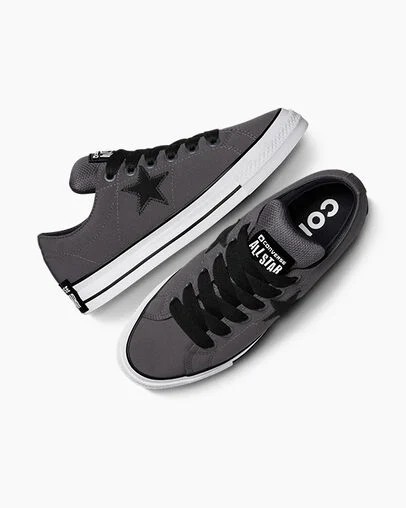 Black / White Converse One Star Puff Men Skate Shoes Singapore | C-61043789