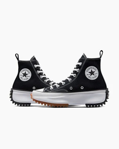Black / White Converse Run Star Hike Men Platform Shoes Singapore | C-84936529