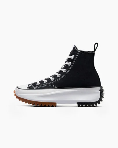 Black / White Converse Run Star Hike Men Platform Shoes Singapore | C-04635129
