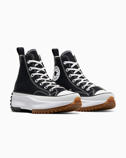 Black / White Converse Run Star Hike Men Platform Shoes Singapore | C-04635129