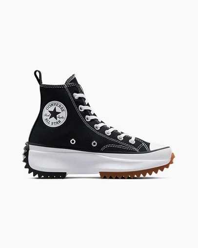 Black / White Converse Run Star Hike Men Platform Shoes Singapore | C-04635129