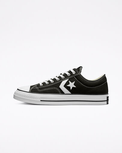 Black / White Converse Star Player 76 Premium Men Canvas Shoes Singapore | C-35296089