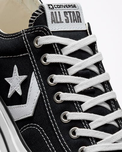 Black / White Converse Star Player 76 Premium Women Canvas Shoes Singapore | C-92754169