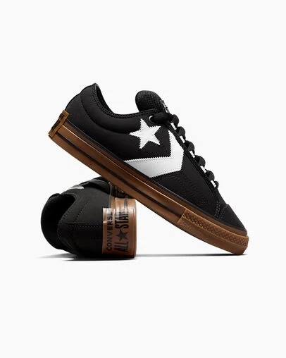 Black / White Converse Star Player 76 Puff Women Skate Shoes Singapore | C-05842199