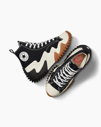 Black / White / Orange Converse Run Star Motion Women Platform Shoes Singapore | C-89610279