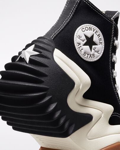 Black / White / Orange Converse Run Star Motion Women Platform Shoes Singapore | C-89610279