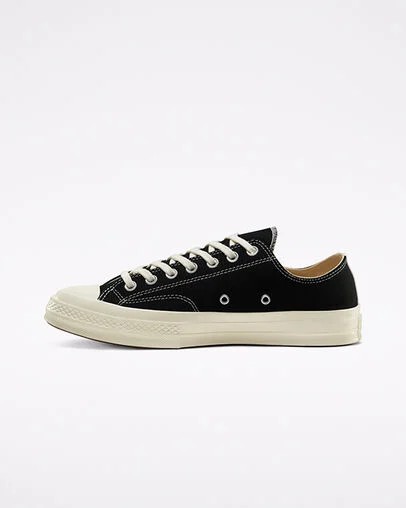 Black / White / Red Converse Converse x PLAY Comme des Garçons Chuck 70 Women Sneakers Singapore | C-72598639