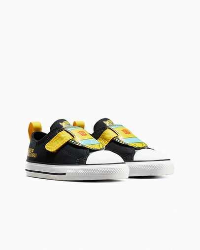 Black / Yellow / Red Converse Converse x Transformers Chuck Taylor All Star Kids' Sneakers Singapore | C-46719309