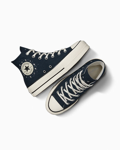 Blue Converse Chuck Taylor All Star Lift Women Platform Shoes Singapore | C-08264979