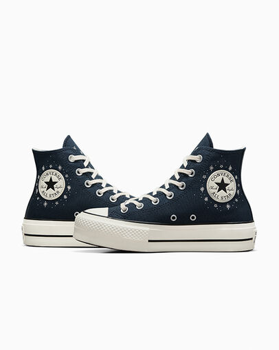 Blue Converse Chuck Taylor All Star Lift Women Platform Shoes Singapore | C-08264979