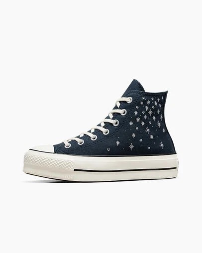 Blue Converse Chuck Taylor All Star Lift Women Platform Shoes Singapore | C-80731659
