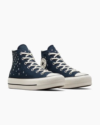 Blue Converse Chuck Taylor All Star Lift Women Platform Shoes Singapore | C-80731659