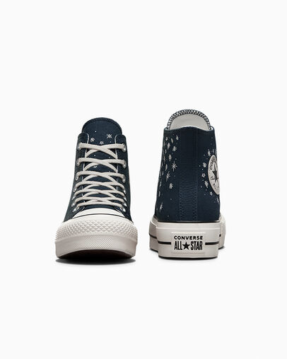 Blue Converse Chuck Taylor All Star Lift Women Platform Shoes Singapore | C-80731659