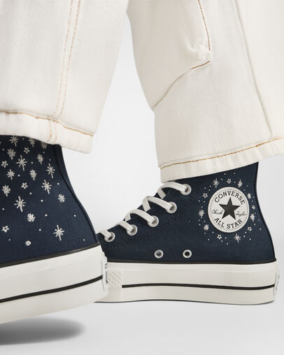 Blue Converse Chuck Taylor All Star Lift Women Platform Shoes Singapore | C-80731659