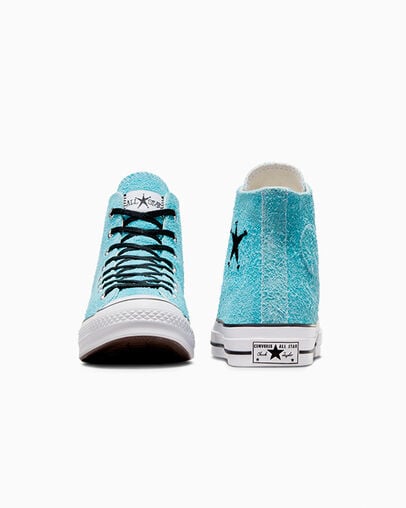 Blue Converse Converse x Stüssy Chuck 70 Men Sneakers Singapore | C-96401389