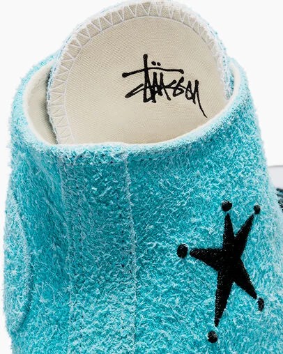 Blue Converse Converse x Stüssy Chuck 70 Men Sneakers Singapore | C-12039859