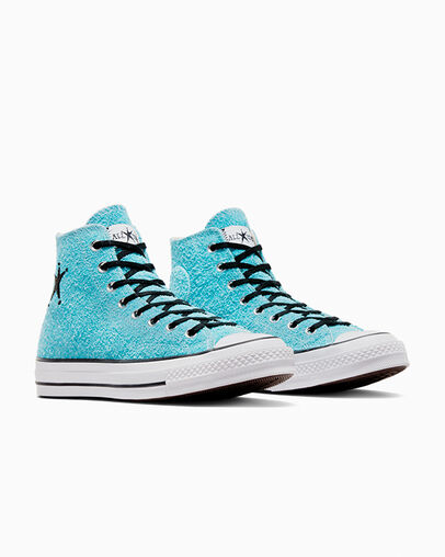 Blue Converse Converse x Stüssy Chuck 70 Men Sneakers Singapore | C-12039859
