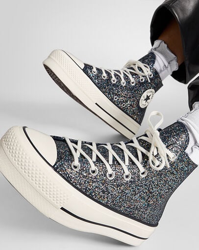 Blue / Black Converse Chuck Taylor All Star Lift Women Platform Shoes Singapore | C-35812499