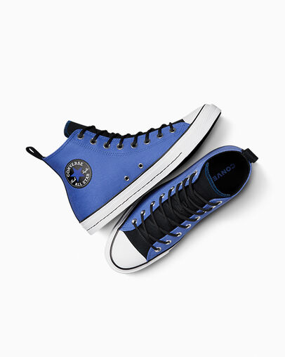 Blue / Black / White Converse Chuck Taylor All Star Vintage Athletic Women Sneakers Singapore | C-03279149