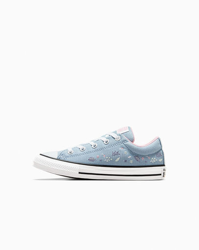Blue / Pink Converse Chuck Taylor All Star Street Tiny Florals Kids' Sneakers Singapore | C-56342799