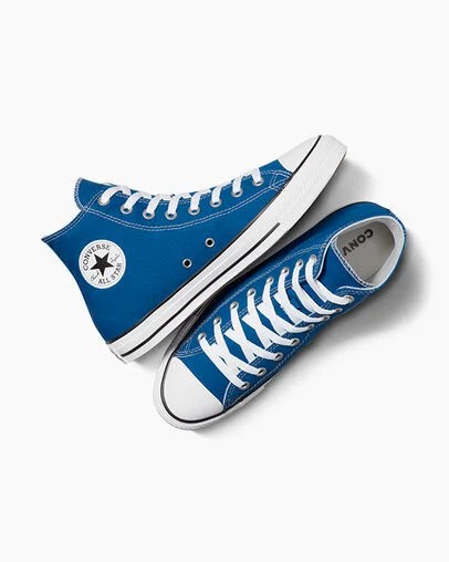 Blue / White Converse Chuck Taylor All Star Men Canvas Shoes Singapore | C-92345869