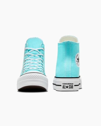 Blue / White / Black Converse Chuck Taylor All Star Lift Platform Women Canvas Shoes Singapore | C-57360219