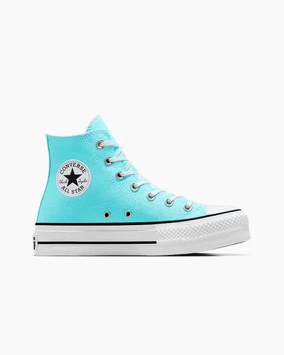 Blue / White / Black Converse Chuck Taylor All Star Lift Platform Women Canvas Shoes Singapore | C-57360219