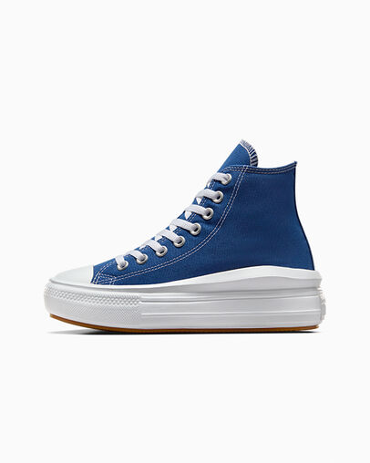 Blue / White / Black Converse Chuck Taylor All Star Move Men Platform Shoes Singapore | C-03486959