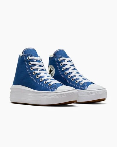 Blue / White / Black Converse Chuck Taylor All Star Move Men Platform Shoes Singapore | C-03486959