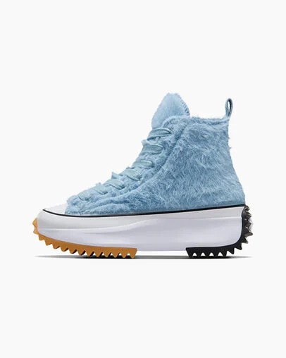 Blue / White / Black Converse Run Star Hike Women Platform Shoes Singapore | C-02918749